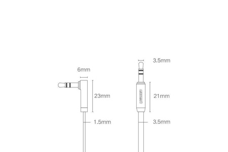 Ugreen płaski kabel przewód audio AUX 3,5 mm mini jack 5m srebrny (10729)