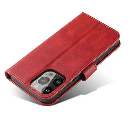 Magnet Case Hülle für Samsung Galaxy S23 Hülle mit Flip Wallet Ständer rot