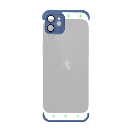 Case IPHONE 14 Edge and Lens Protector blue