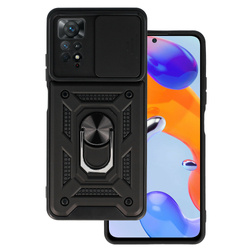 Slide Camera Armor Case do Xiaomi Redmi Note 11 Pro/Note 11 Pro 5G Czarny