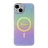 Original Case APPLE IPHONE 15 Guess Hardcase IML Iridescent MagSafe (GUHMP15SHITSU) purple