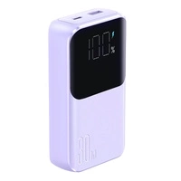 Joyroom JR-PBC07 20000 mAh 30 W Mini-Powerbank mit USB-C- und Lightning -Kabeln – Lila