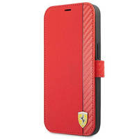 Ferrari FESAXFLBKP13SRE iPhone 13 mini 5,4" czerwony/red book On Track Carbon Stripe