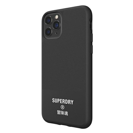 SuperDry Molded Canvas iPhone 11 Pro Ma x Case black / black 41550