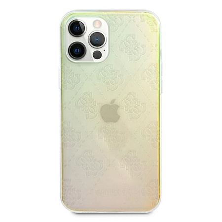 Guess GUHCP12M3D4GIRBL iPhone 12/12 Pro 6,1" opalowy/iridescent hardcase 4G 3D Pattern Collection