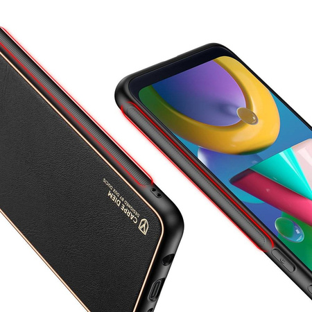 Dux Ducis Yolo eleganckie etui pokrowiec ze skóry ekologicznej Samsung Galaxy M30s czarny