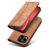 Magnet Fancy Case Case for iPhone 13 Pro Max Pouch Card Wallet Card Holder Brown