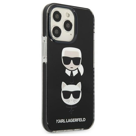 Karl Lagerfeld KLHCP13LTPE2TK iPhone 13 Pro / 13 6,1" hardcase czarny/black Karl&Choupette Head