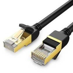 UGREEN Ethernet RJ45 Flat network cable , Cat.7, STP, 0.5m (Black)