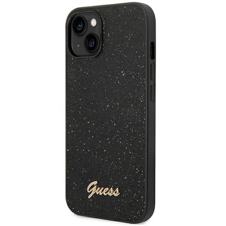 Guess GUHCP14MHGGSHK iPhone 14 Plus 6.7 &quot;black / black hard case Glitter Script