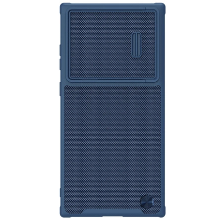 Nillkin Textured S Case etui Samsung Galaxy S23 Ultra pancerny pokrowiec z osłoną na aparat niebieskie