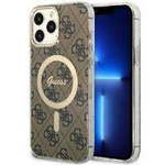Guess GUHMP13XH4STW iPhone 13 Pro Max 6.7&quot; brown/brown hardcase 4G MagSafe