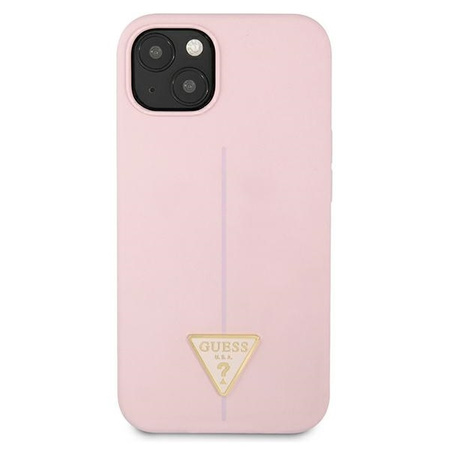 Guess GUHCP13SSLTGU iPhone 13 mini 5.4 &quot;lila / lila Hardcase Silikondreieck