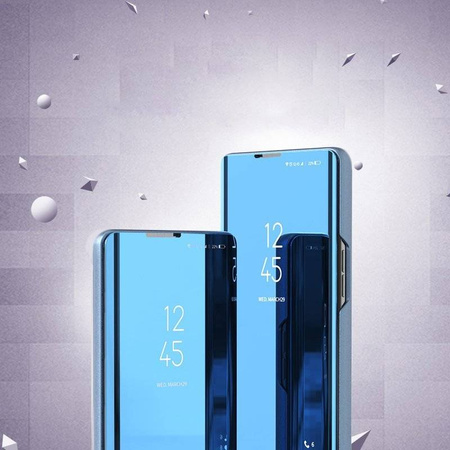 Clear View Case futerał etui z klapką Poco M4 Pro 5G niebieski