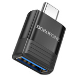 Borofone Adapter OTG BV18 - Typ C na USB - czarny