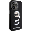 Karl Lagerfeld Silicone Karl&amp;Choupette Head case for iPhone 15 Pro Max - black