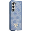 Original Handyhülle SAMSUNG GALAXY Z FOLD 5 Guess Hardcase Leather 4G Triangle Strass (GUHCZFD5P4TDPB) blau