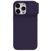 Nillkin CamShield Silky Silicone Case for iPhone 15 Pro with Camera Protector - Dark Purple