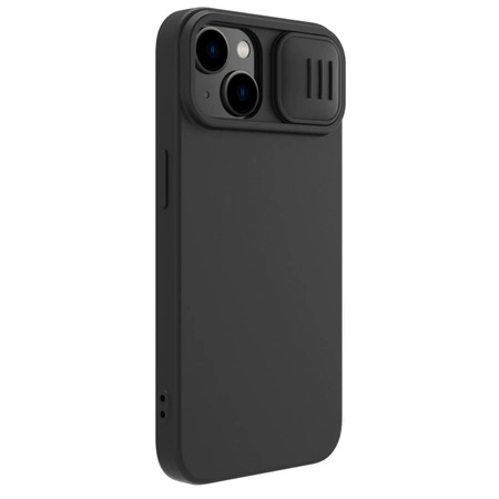 Nillkin CamShield Silky Silicone Case for iPhone 15 Plus with Camera Protector - Black