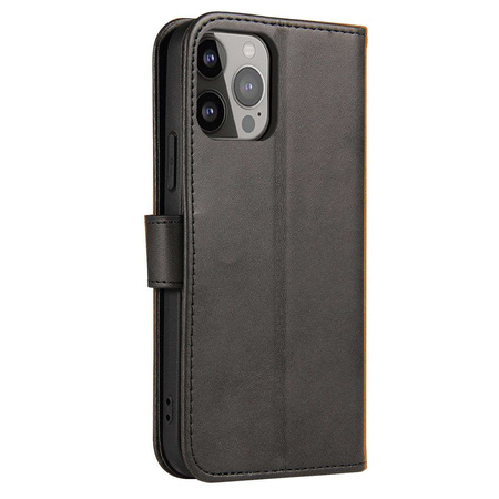 Wallet Case mit Ständer für iPhone 15 Magnet Case – Schwarz