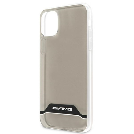 Etui IPHONE 11 Mercedes AMG Hardcase Electroplate Black&White (AMHCN61TCBW) transparentne