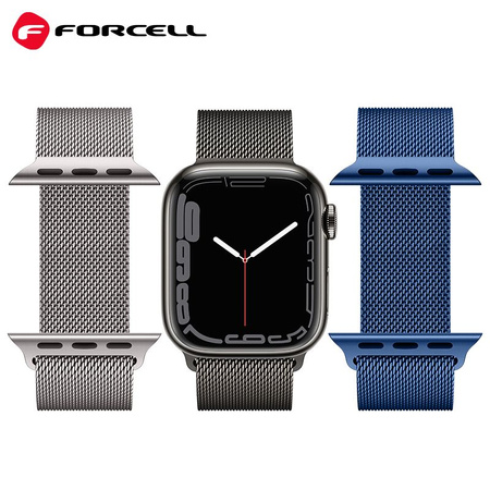 FORCELL F-DESIGN FA03 pasek / opaska do Apple Watch 42/44/45/49mm niebieska