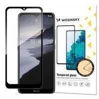 Wozinsky super wytrzymałe szkło hartowane Full Glue na cały ekran z ramką Case Friendly Nokia 2.4 czarny