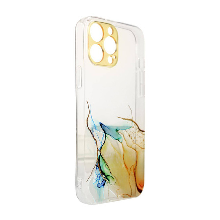 Marble Case Cover for Xiaomi Redmi Note 11 Pro Gel Cover Orange Marble