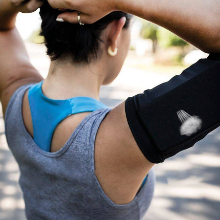 Elastic fabric armband armband for running fitness L blue