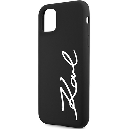 Karl Lagerfeld KLHCN61SKSVGK iPhone 11 / Xr 6.1&quot; black/black hardcase Silicone Signature