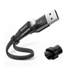 Baseus Nimble płaski kabel przewód USB / Lightning z uchwytem 2A 0,23M czarny (CALMBJ-B01)