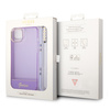 Original Handyhülle IPHONE 14 PLUS Guess Hardcase Translucent Pearl Strap violett