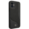 Mercedes MEHCP12SCDOBK iPhone 12 mini 5,4" czarny/black hardcase Leather Perforated Area