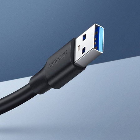 Ugreen kabel przewód przedłużacz przejściówka USB 3.0 (żeński) - USB 3.0 (męski) 1,5 m czarny (US129 30126)