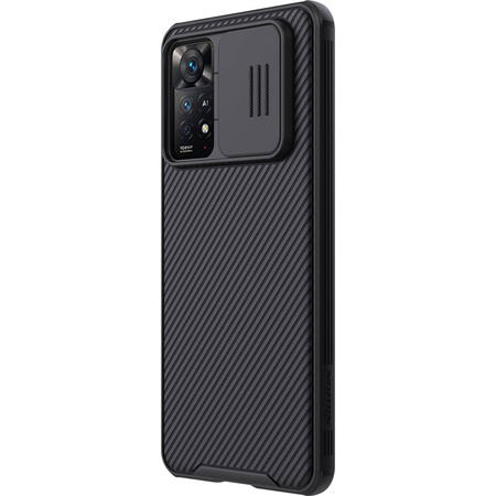 Nillkin CamShield Case Slim Handyhülle Schutzhülle mit Kameraschutzhülle Kameraabdeckung für Xiaomi Redmi Note 11 Pro / Note 11 Pro 5G / Note 11E Pro schwarz