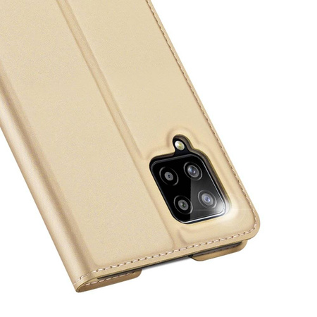 DUX DUCIS Skin Pro kabura etui pokrowiec z klapką Samsung Galaxy A42 5G złoty