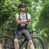 Rockbros RK2002L short bib shorts with L insert - black