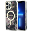 Guess GUHMP14XHCFWSK iPhone 14 Pro Max 6.7" czarny/black hardcase Flower MagSafe