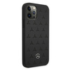 Mercedes MEHCP12LPSQBK iPhone 12 Pro Max 6,7" czarny/black hardcase Leather Stars Pattern