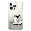 Karl Lagerfeld KLHCP13XGCFS iPhone 13 Pro Max 6,7" srebrny/silver hardcase Liquid Glitter Choupette Fun