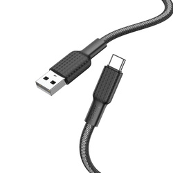 HOCO kabel USB do Typ C 3A Jaeger X69 czarno-biały