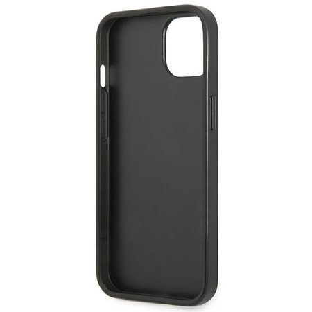 Guess GUHCP13SPSATLK iPhone 13 mini 5,4 &quot;black / black hardcase SaffianoTriangle Logo