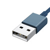 Baseus Superior 3w1 kabel USB - Lightning / USB Typ C / micro USB 3,5 A 1,5 m niebieski (CAMLTYS-03)