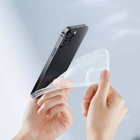 Baseus Simple Series Case Transparent Gel TPU Cover for iPhone 13 Pro Max transparent (ARAJ000202)