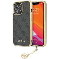 Guess GUHCP14LGF4GGR iPhone 14 Pro 6,1&quot; grau/graues Hardcase 4G Charms Collection