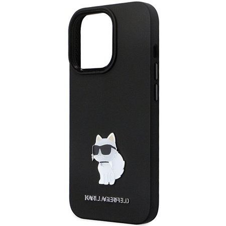 Karl Lagerfeld nakładka do iPhone 13 Pro Max 6,7" KLHCP13XSMHCNPK czarna HC Silicone C Metal Pin