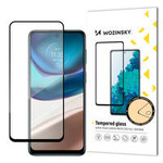 Wozinsky Super Durable Full Glue Tempered Glass Full Screen With Frame Case Friendly Motorola Moto G42 Black