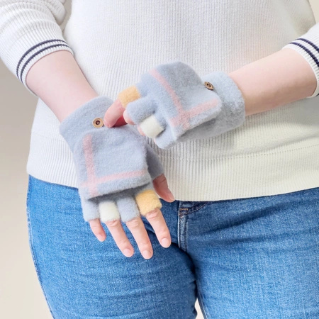 Women's/children's winter phone gloves - gray