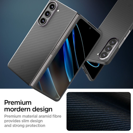 Etui Spigen Airskin Pro na Samsung Galaxy Z Fold 5 - czarne