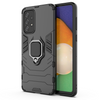 Ring Armor Tough Hybrid Case Cover + Magnethalter für Samsung Galaxy A73 schwarz